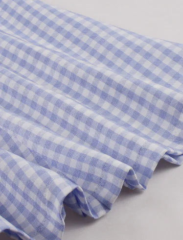 Vintage Floral V-Neck Sleeveless High-Waist Dress