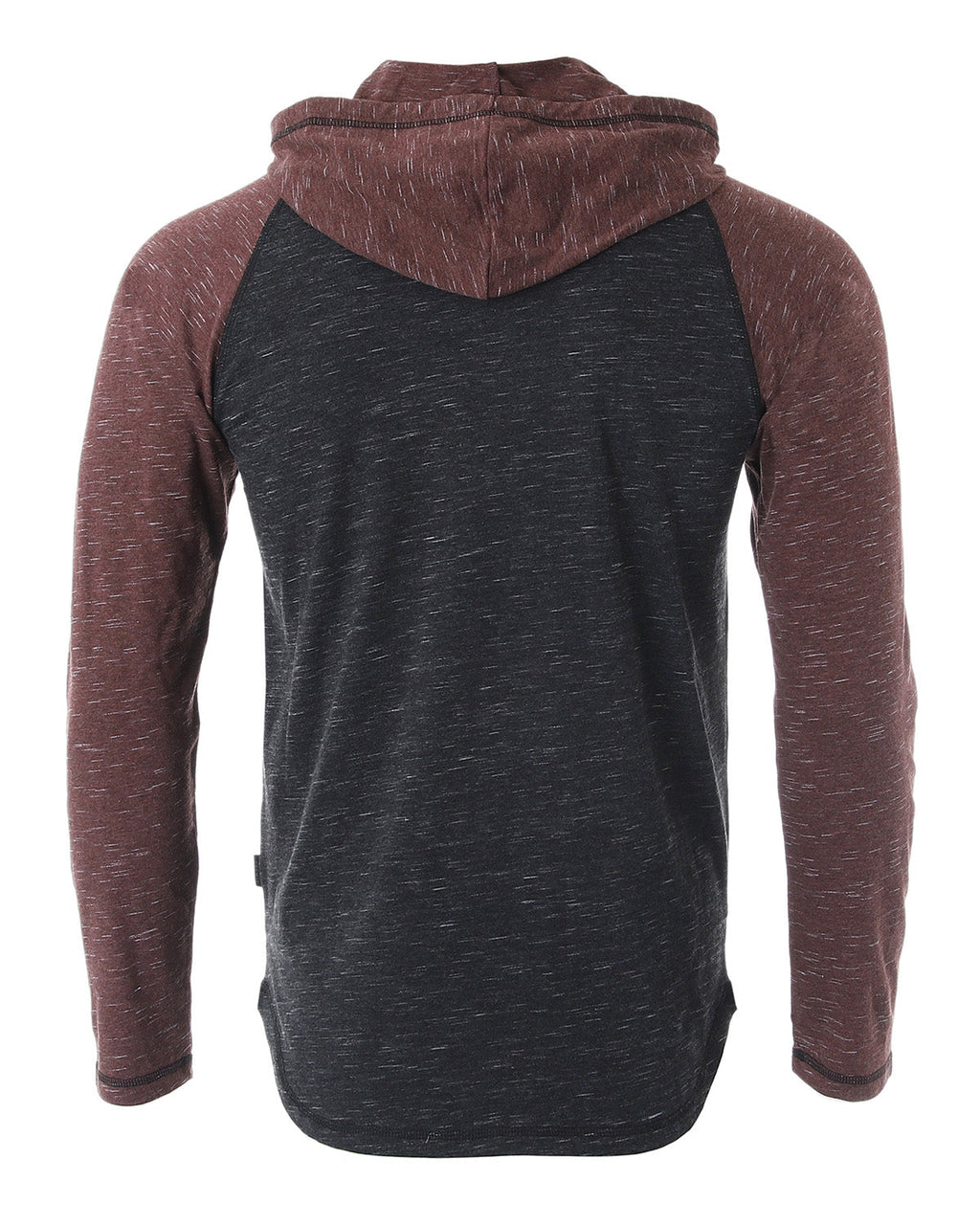 ZIMEGO Mens Long Sleeve Lightweight Hooded Henley – Color Block Pullover Hoodie  for Casual Gym Workout Travel-2